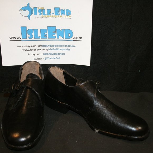 Barclay Black Loafer Dress Shoes with Buckle Used - Picture 6 of 16